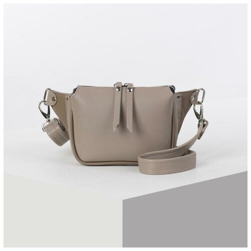 фото Сумка поясная, отдел на молнии, регулируемый ремень, цвет бежевый mikimarket