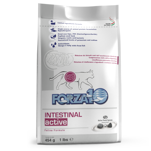Сухой корм для кошек Forza10 Intestinal Active при расстройствах ЖКТ, 0,454 кг
