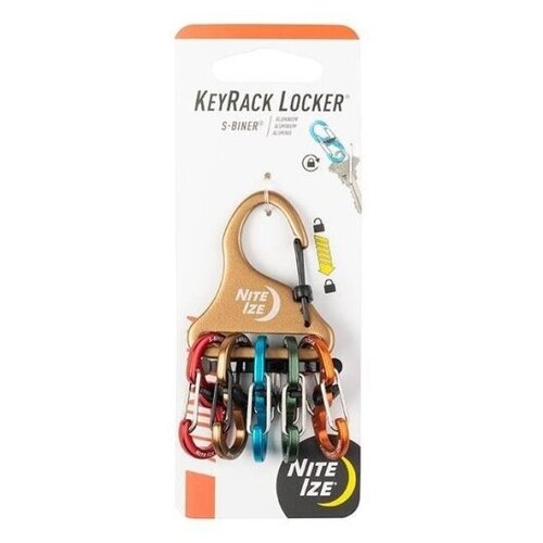 Nite-Ize Брелок для ключей KeyRack Locker Aluminum (Assorted) (KLKA-29BG-R6)