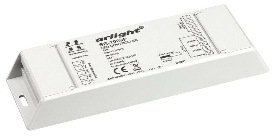 Контроллер-регулятор цвета RGBW Arlight SR-1009 SR-1009P (12-36V, 240-720W) - фотография № 4