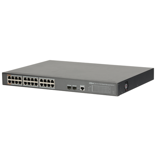 коммутатор huawei type l2 poe порты 24 98011343 set1 Коммутатор Dahua DH-PFS4226-24ET-360