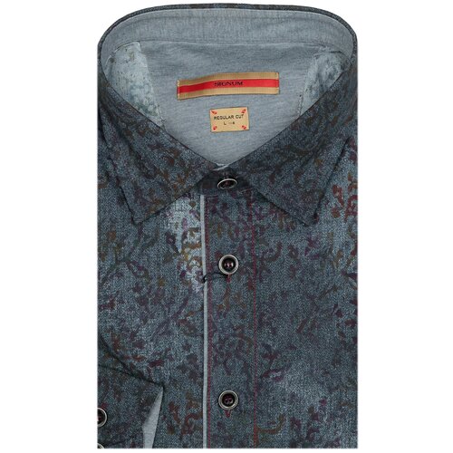 фото Рубашка signum размер l серо-голубой