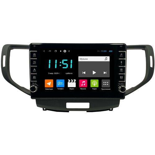 Штатная магнитола Zenith Honda Accord 8 2008-2013, Android 10, 4/64GB