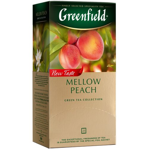 Greenfield чай зеленый пакетированный Peach Mellow 1,8г*25п