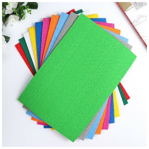 фото Набор махрового фоамирана "magic 4 hobby" ассорти №3, 20х30 см, 2 мм, 10шт qwen