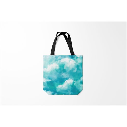 фото Сумка-шоппер / 40х40 см / популярные иллюстрации / природа голубое небо blue sky z burnettie