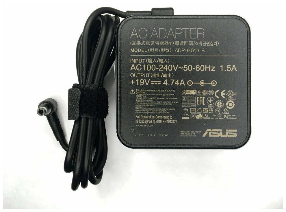 Блок питания (зарядное устройство) для ноутбука Asus M50V 19V 4.74A (5.5-2.5) 90W Square