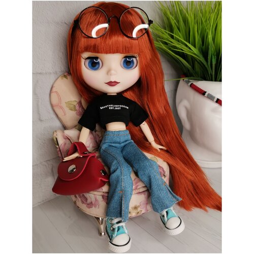 Кукла Блайз (Blythe) Сноу/ шарнирная подставка для куклы блайз blythe toysfabric подставка деревянная из бука