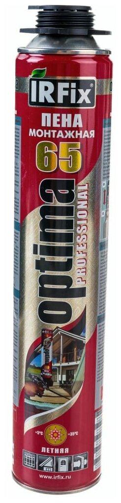 фото IRFIX Профессиональная монтажная пена OPTIMA 65 800мл 10021