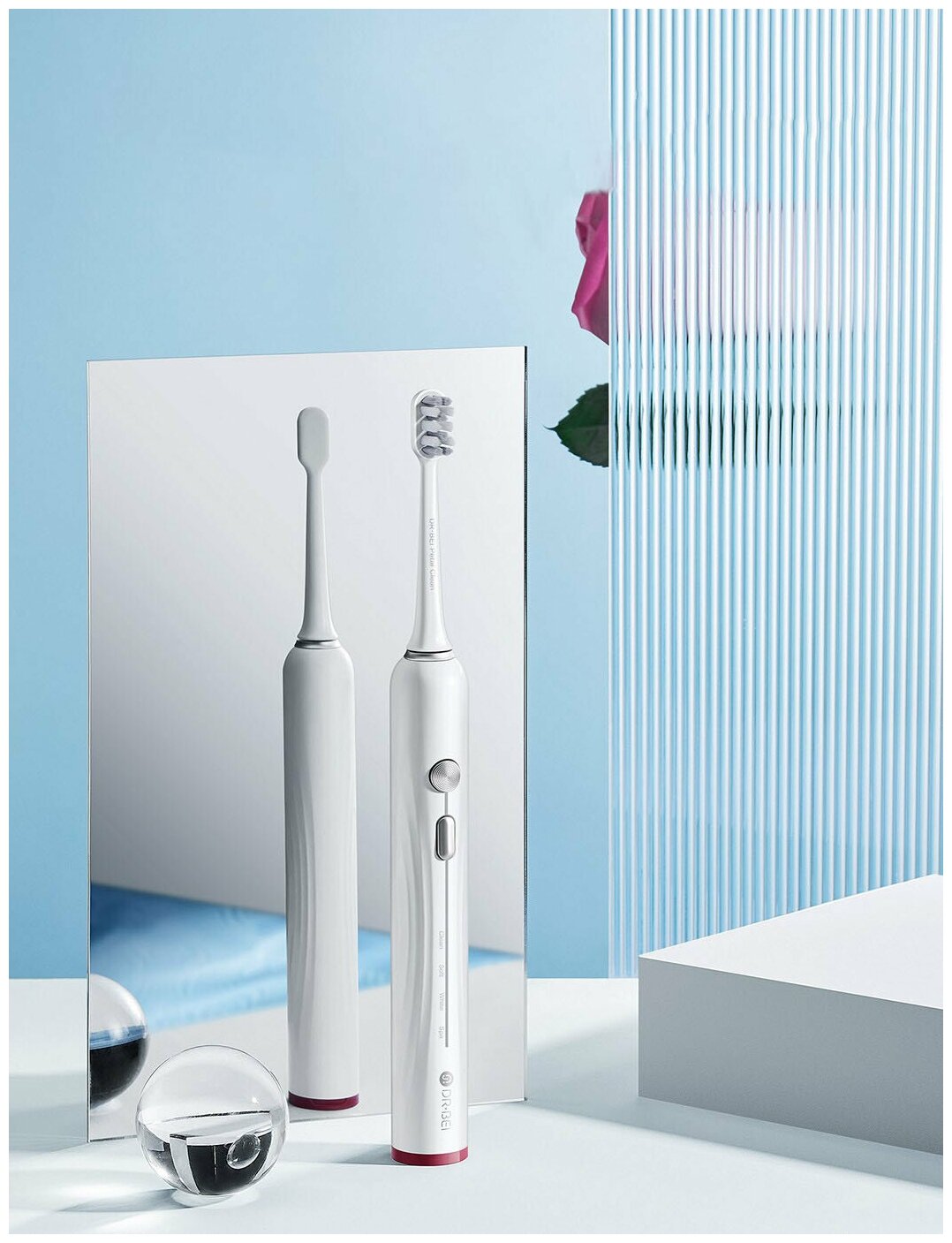 Звуковая электрическая зубная щетка DR.BEI Sonic Electric Toothbrush GY3 белая - фото №12