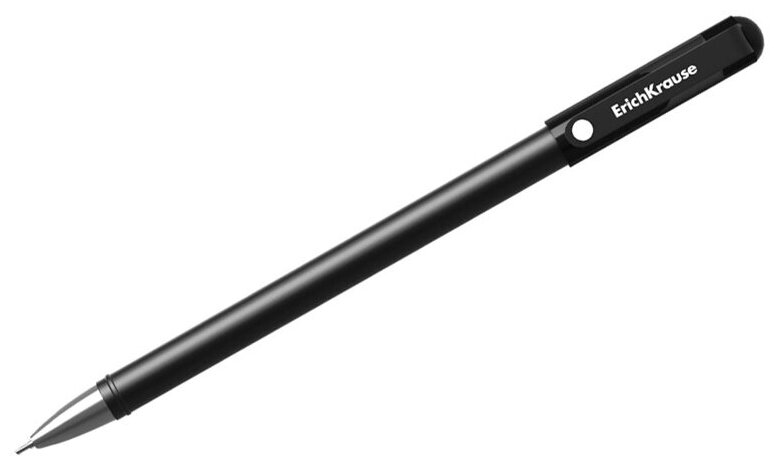 ручка гелевая Erich Krause G-Soft, 0,38 мм, черная (упаковка 12 шт) - фото №7
