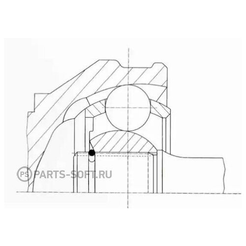 фото Gkn 303450 шрус ком кт пыльник смазка хомут