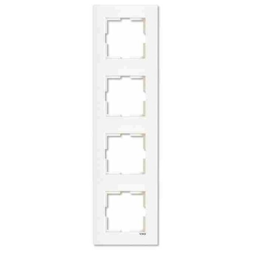 Рамка 4м вертик Karre белый встроенный монтаж (Viko), арт. 90960223