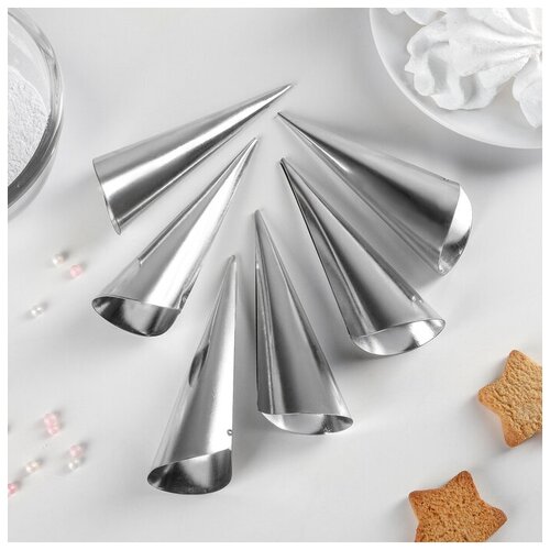 фото Набор форм для круассанов и трубочек 5 шт, 11x3 см, 2 шт. доляна