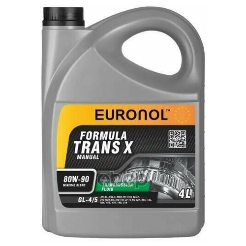 Масло Трансмиссионное Euronol Transx80w-90 4 Л 80211 EURONOL арт. 80211