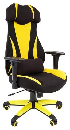 Геймерское кресло Chairman game 14 чёрное/жёлтое 7022221 7022221 .