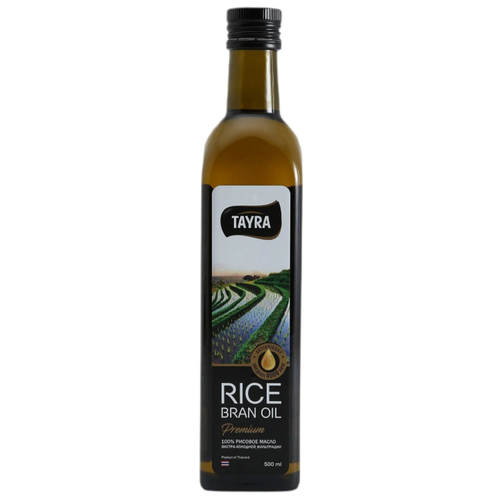 фото Tayra масло рисовое рафинированное rice bran oil premium, стеклянная бутылка, 0.5 л