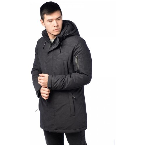 фото Зимняя куртка мужская malidinu 18112 размер 54, темно- серый