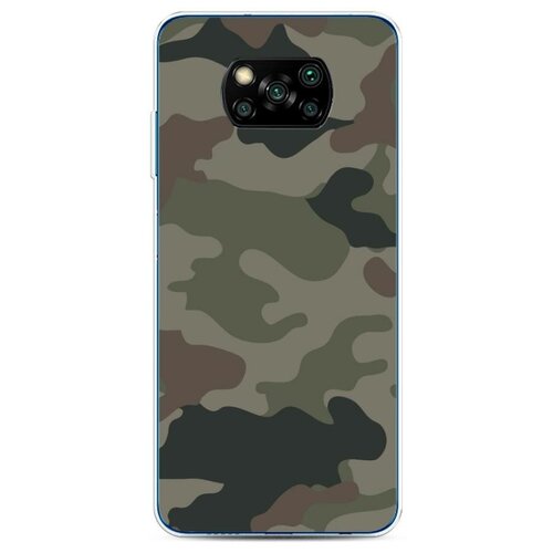 фото Силиконовый чехол "камуфляж 1" на xiaomi poco x3 nfc / сяоми поко x3 nfc case place