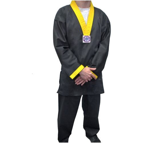 Униформа для тхэквондо леко черная (Ростовка 160см)