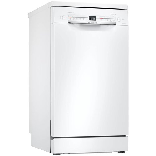 Посудомоечная машина Bosch SRS2HKW1DR, узкая, напольная, 45см, загрузка 9 комплектов, белая