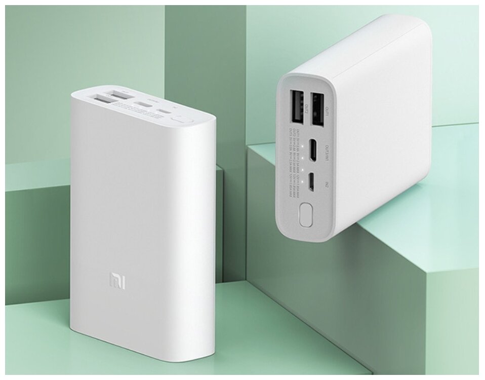 Внешний аккумулятор Xiaomi Mi Power Bank Pocket Edition 10000mAh White PB1022ZM