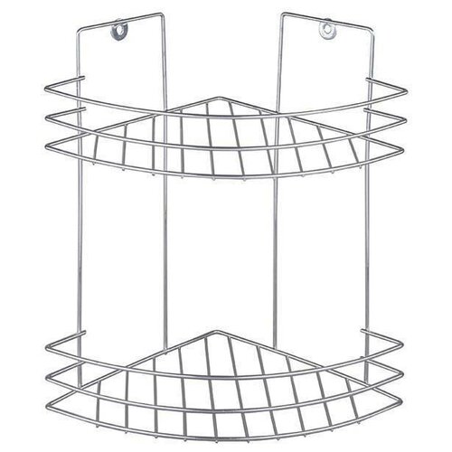 Полка для ванной 2-х ярусная угловая