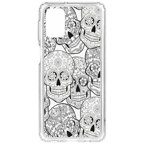 фото Чехол на samsung galaxy m31s kruche print skull black кruче