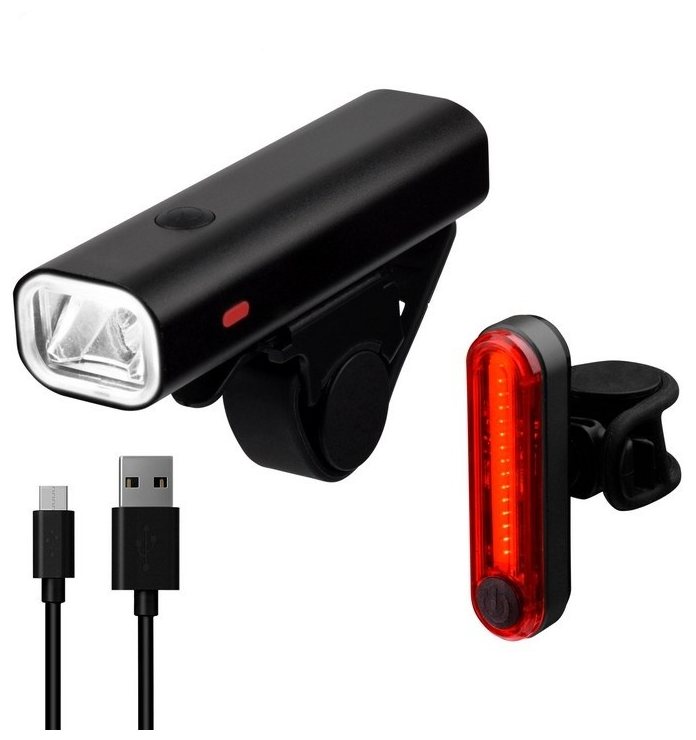 Комплект фонарей Briviga USB Bike Light Set EBL-3304 / EBL-3303 (400/30 lm)
