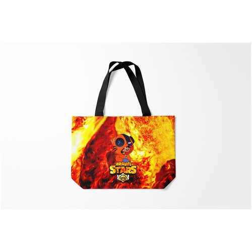 фото Сумка-шоппер / 46х35 см / геймерам / brawl stars leon tiger burnettie