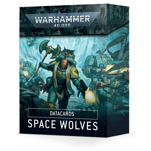 Датакарты Space Wolves для настольной игры Warhammer 40000 девятой редакции - на английском языке