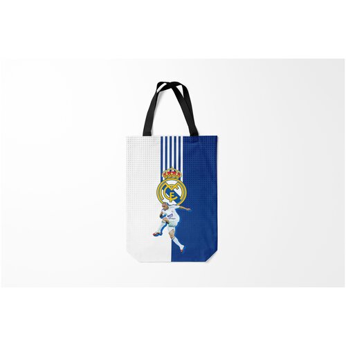 фото Сумка-шоппер / 31х42 см / известные футболисты / роберто карлос реал мадрид burnettie