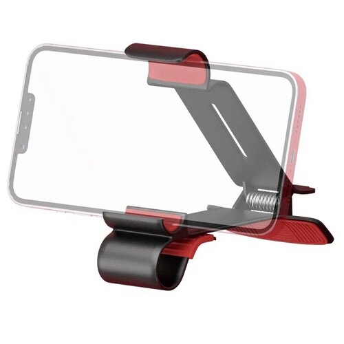 Держатель автомобильный Uzay горизонтальный, на приборную панель, черный