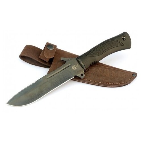 фото Нож для выживания тайфун, сталь у8 с антибликовым покрытием кузница сёмина юрия михайловича