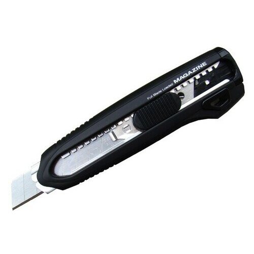 Нож TAJIMA Magazine Load LCM500 +3 лезвия 18мм, с автофиксацией,магазин на 6 лезвий