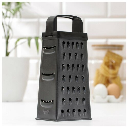 Тёрка четырёхгранная «Тёмная ночь», 21 см, цвет ручки микс