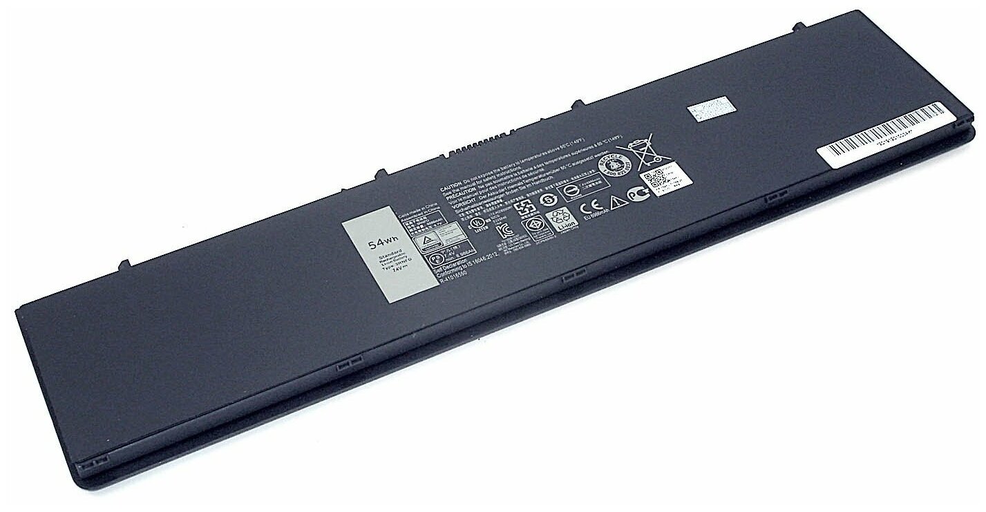 Аккумуляторная батарея для ноутбука Dell Latitude E7250 (3RNFD) 7.4V 54Wh