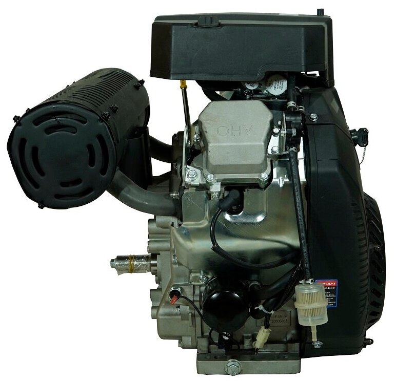 Двигатель бензиновый Lifan LF2V90F (37л.с., 999куб. см, вал 28.575мм, электрический старт, катушка 20А) - фотография № 7