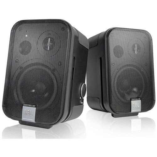 JBL Control 2P/230 Stereo Set. Комплект: C2PM/230 Активный Мастер-монитор + пассивный монитор, блок питания и 2 наклонные подставки. 5.25 НЧ, 0.75 ВЧ Polycarbonate Dome Tweeter, Мощность усилителя 2 х 35Вт, 2 балансных комбо XLR/1/4 Jack