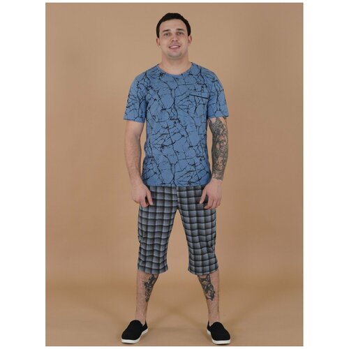 фото Костюм домашний мужской "клим", футболка, бриджи, р-р 50 stilnaya doma