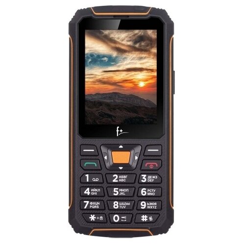 Мобильный телефон F+ оранжевый, черный