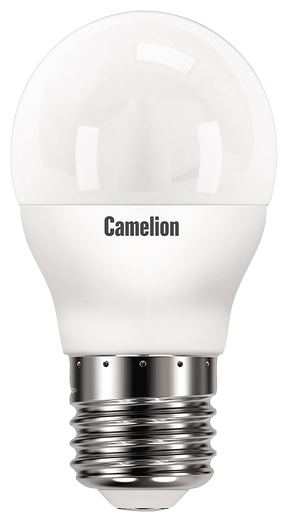 Лампа светодиодная LED5-G45/845/E27 5Вт шар 4500К бел. E27 405лм 220-240В Camelion 12030