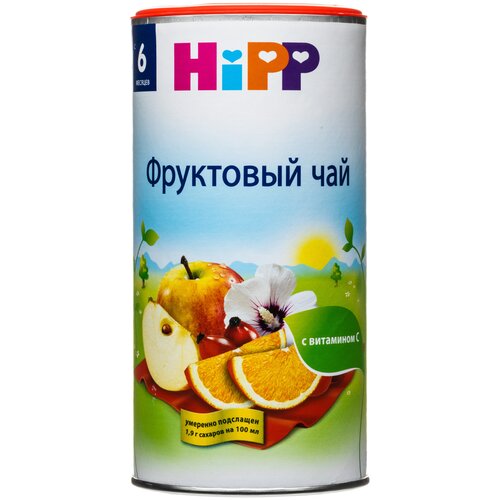 Чай HiPP Фруктовый (гранулированный), c 6 месяцев, 0.2 кг чай hipp фруктовый гранулированный 200 г