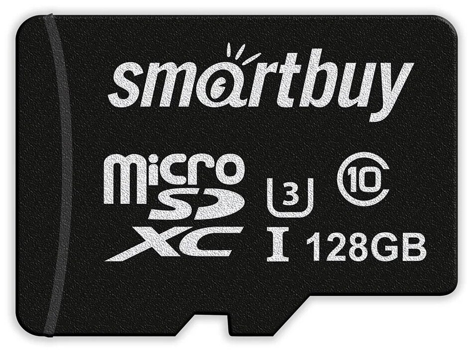 Карта памяти 128Gb MicroSD SmartBuy + SD адаптер (SB128GBSDCL10U3-01)