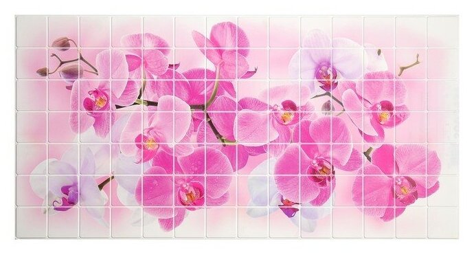 Панель ПВХ Мозаика Орхидея Розея 480*955*0,2мм 3902431