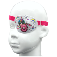 Окклюдер на резинке eyeOK "Единорожка с пончиком", размер детский, для закрытия левого глаза, анатомический