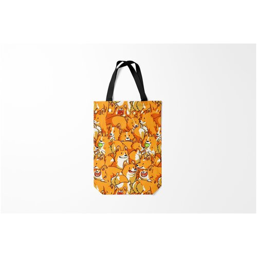 фото Сумка-шоппер / 31х42 см / популярные иллюстрации / животные корги burnettie