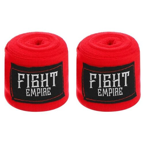 FIGHT EMPIRE Бинты боксёрские эластичные FIGHT EMPIRE 4 м, цвет красный бинты боксёрские эластичные fight empire 4 м цвет красный