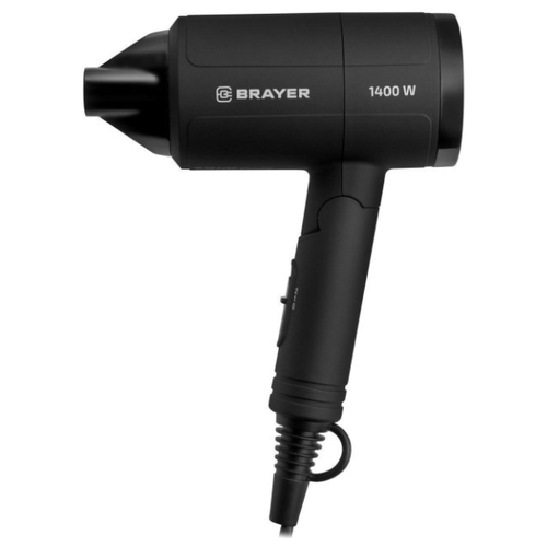 Фен со складной ручкой BRAYER, 1400 Вт, 2 скорости