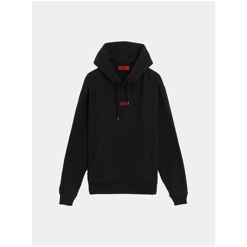 Худи 424 Logo-Embroidered Drawstring Hoodie, черный, XL